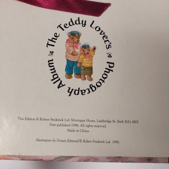Vintage 1996 Teddy Bear Lover's Photography Album (Hardcover-Red) - Picture 2 of 7